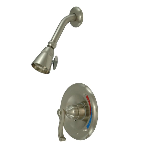 Shower Faucet, 2, Wall Mount, Brushed Nickel